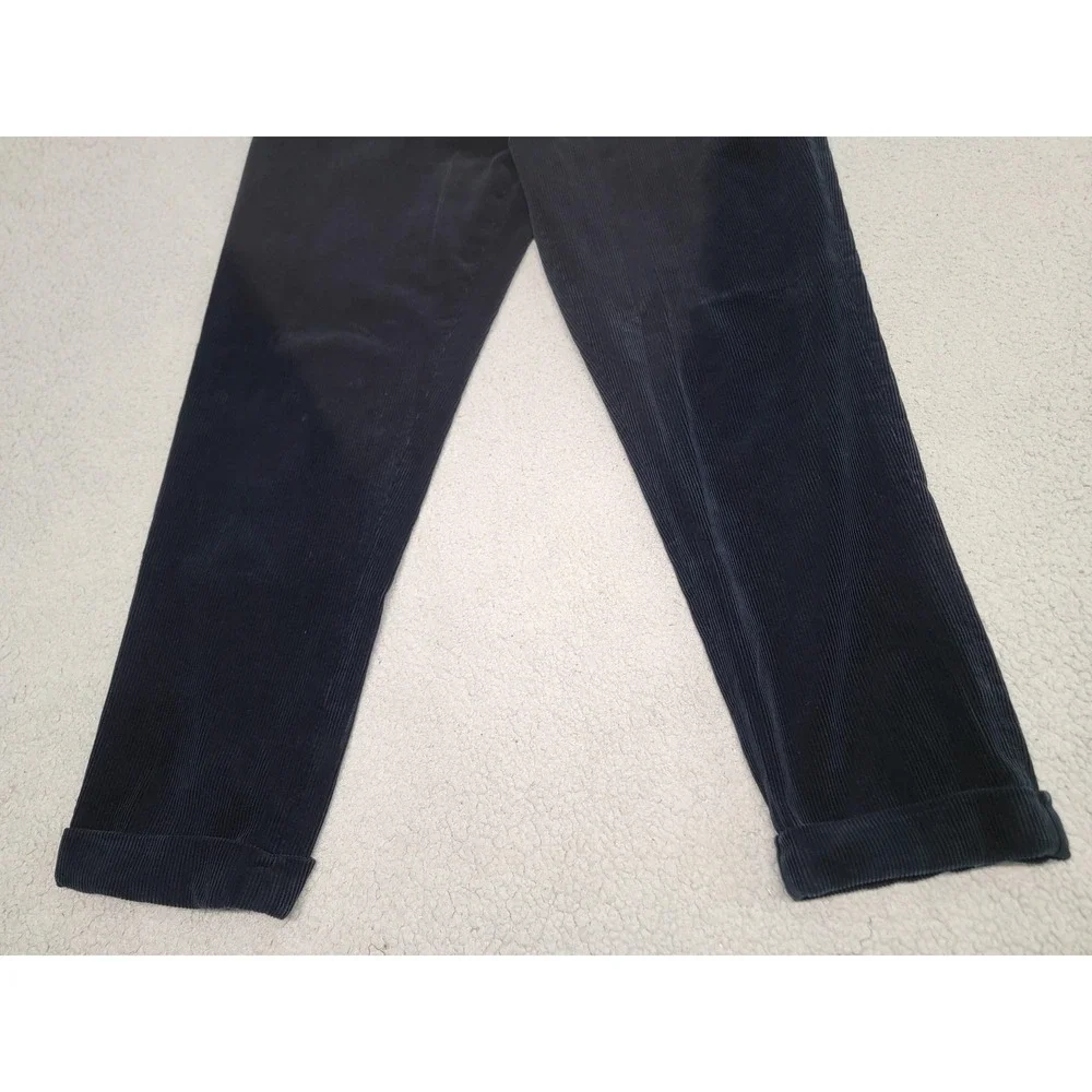 Polo Ralph‎ Lauren Pants Mens 38x32 (Fits 35x30) Navy Corduroy Classic Cuffed